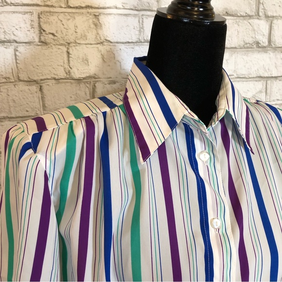 Retro blouse with a silky feeling - Picture 3 of 6